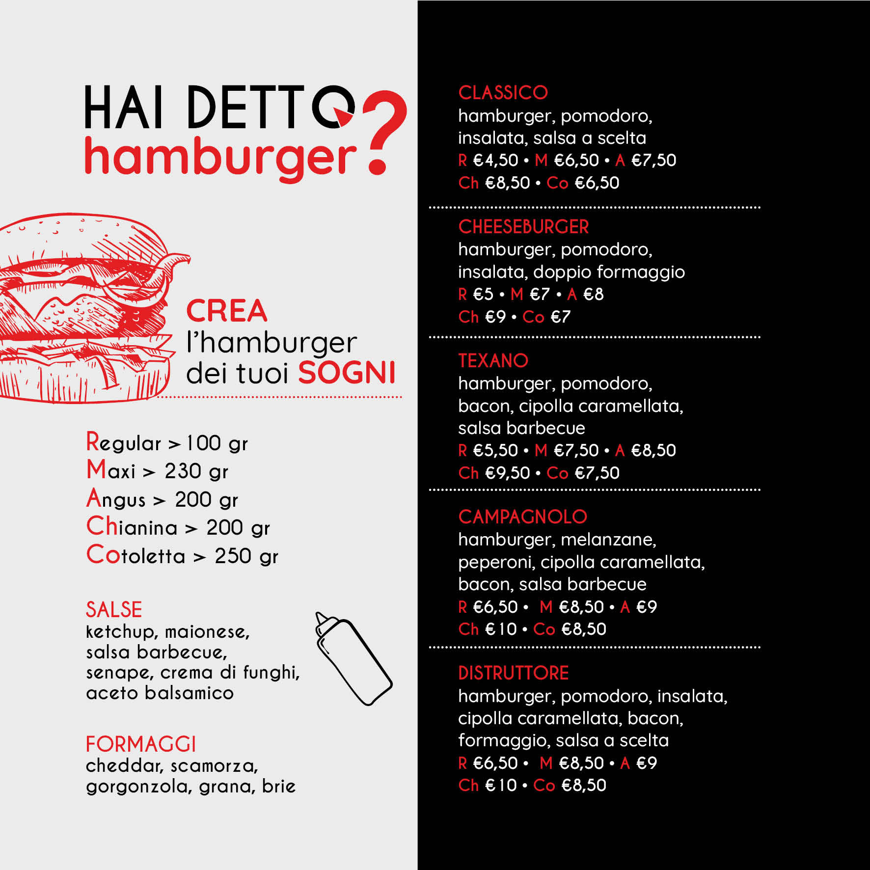 Menu hamburger 2